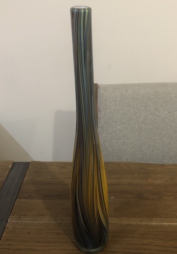 Vintage vase hand - vase, blown