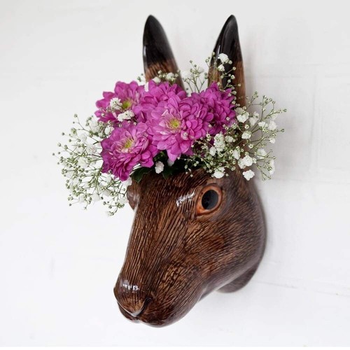 Hare wall vase quail - wall, by