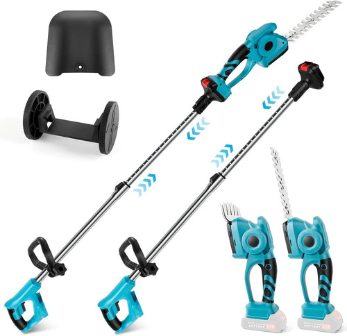 Cordless pole hedge - 3-in-1,