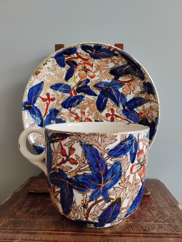 Antique large imari indigo - antique,