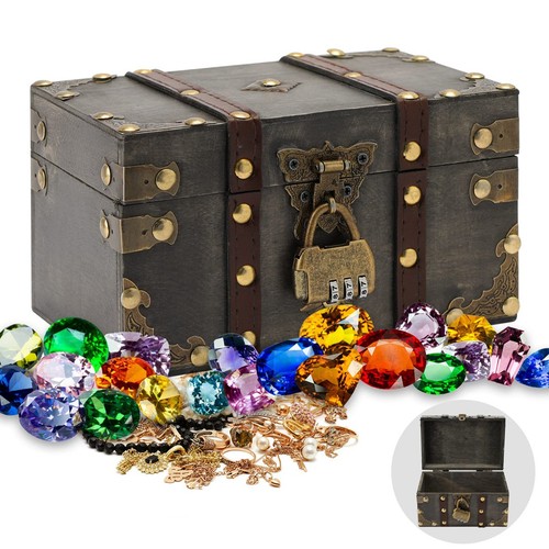 Small distressed wooden chests - distressed,