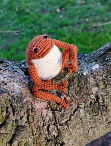 Handmade crochet frog for - handmade,