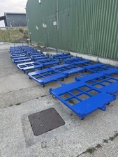 Pallet Dolly Trolley Trailer Warehouse Metal Heavy Duty Platform Truck / Train