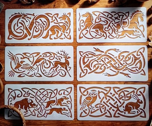 6pcs celtic animals - 6pcs,