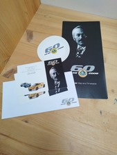 Lotus 60th Anniversary - Guide, Tax Disc Holder and Invitations - genuine