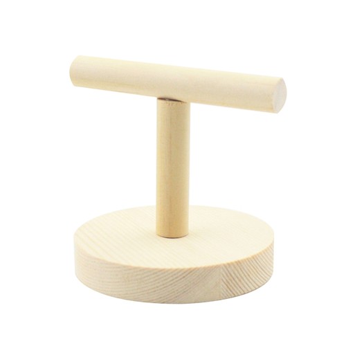 Wooden parrot perch stand - stand, with