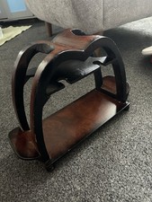 Antique Wine Duel Wine And Glasses Rack