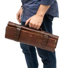 Chef Knife Roll Carry Bag Portable Knives Storage Case Kitchen Tools Organizer