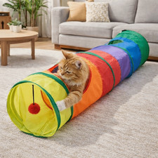 Colorful Folding Cat Tunnel