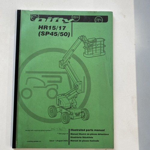 Nifty lift hr15 illustrated - lift,