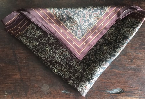 Vintage style 100 silk scarf - 100%,