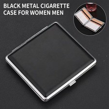 Metal Cigarette Case for Women Men Slim Box Holds 20 Cigarettes with Spring UK