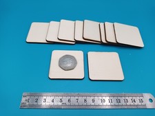 5 x 5cm (50 x 50mm) SQUARE Plaques Signs Pyrography Blanks 3mm THICK