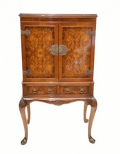 Art Deco Drinks Cabinet Epstein Cocktail Chest Burr Walnut 1930