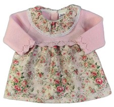 Baby Girl Dress ROSES Knitted Spanish Style Long Sleeve
