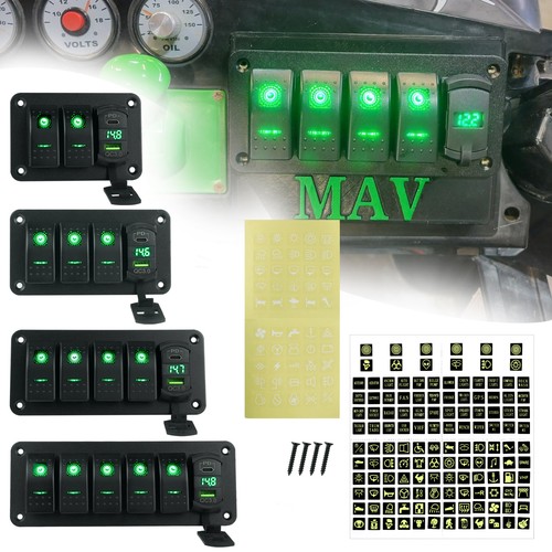 6 gang 12v switch - 2/3/4/5/6,