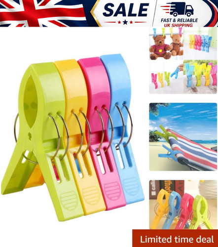 Colorful towel clips 4 pcs - towel,