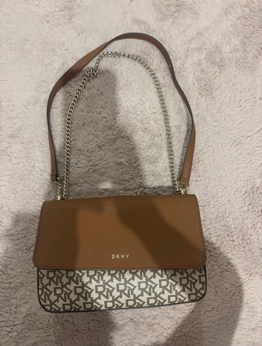 Dkny logo canvas leather - canvas,