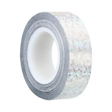 Sparkle Glitter Tape 15mm x 5m, 1 Pack Art Prism Tapes Self-Adhesive Silver Tone