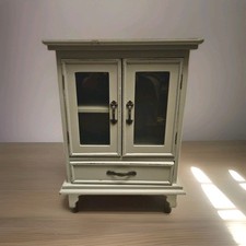 Grey Wooden Jewellery Box