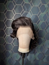 Black Curly Synthetic Lace