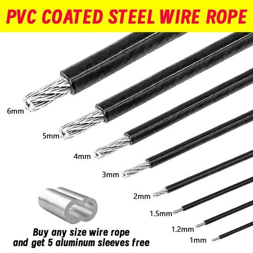 Black pvc coated stainless - pvc,