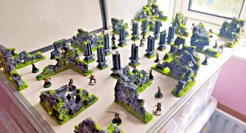 Ancient ruined city terrain - ruined,