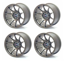 XXR 527 15" 8.25J 4x100/108 ET0 FLAT BRONZE MASSIVE WIDE RIMS ALLOY WHEELS Z1949