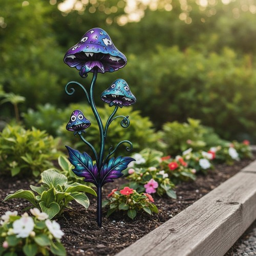Toadstool garden ornament slim - toadstool,