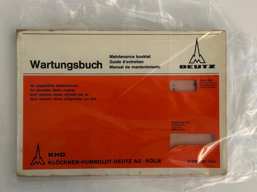 Original deutz maintenance - original!!,