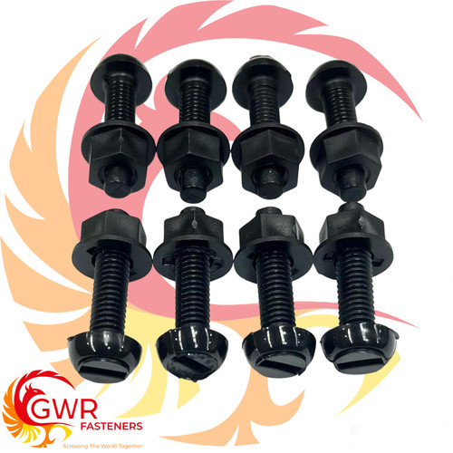 Black plastic number - 8,