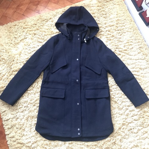 Zara basics navy parka - zara,