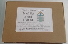 Beach Hut Mosaic Craft Kit: By Moon Hare Studio - Brand New In Box