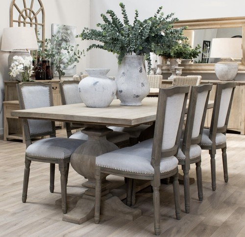 Large wooden pedestal - , dining