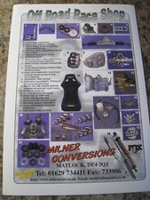 OFF ROAD RACE SHOP MILNER CONVERSIONS MATLOCK MAIL OR 2000 ADVERT A4 SIZE FILE O