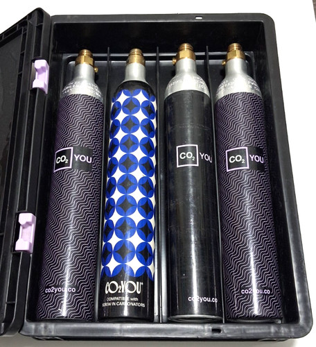 Filled co2 gas cylinders - 4x,