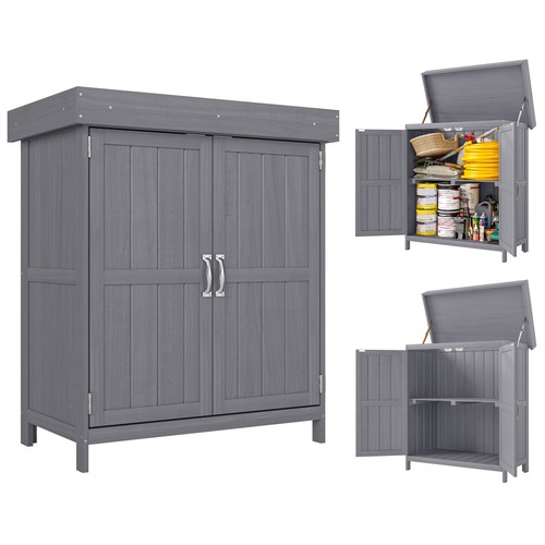 Outsunny wooden garden shed - garden,