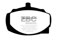 EBC Greenstuff Front Brake Pads for Sunbeam Rapier H120 1.7 (70 > 76)