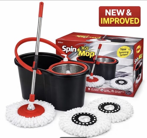 360 spin mop bucket - mop,