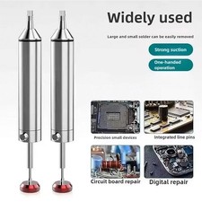 Aluminum Desoldering Pump Suction Tin Gun Soldering Sucker Pen Powerful Vacuum I