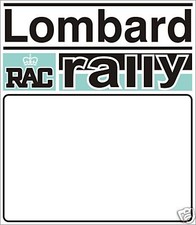 LOMBARD RALLY DOOR BADGE- RACE NUMBER GRAPHIC