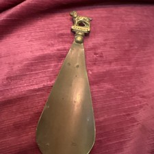 VINTAGE SOLID BRASS SHOE HORN