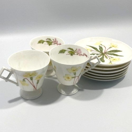 Vintage hand painted tea - painted,