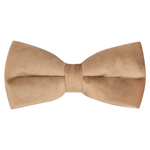 Luxury taupe brown velvet bow - velvet,