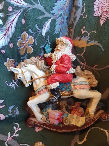 Small santa rocking horse - rocking,