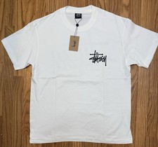 Stussy Logo Mens White T shirt