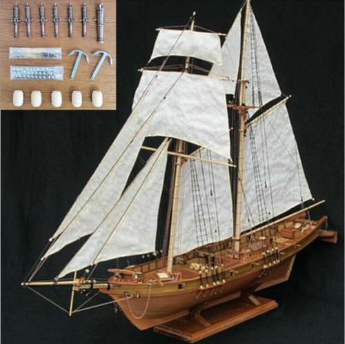 Wooden halcon ship model - wooden, 'halcon'