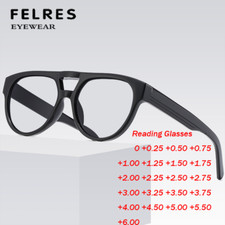 Pilot Blue Light Blocking Reading Glasses Men Women Large Frame Glasses New