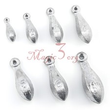 5pcs Pike Sea Fishing Weights Sinkers Lead Cod Bass 1oz 2oz 3oz 4oz 5oz 8oz