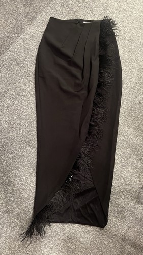 Club maxi skirt with feather - club,